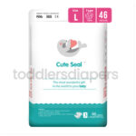 Cute Seal Velcro/Tape Type ( L ) - 46 pcs (9 to 14 Kgs)