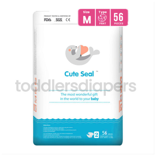 Cute Seal Pant Type ( Medium ) - 56 pcs (6 to 11 Kgs)