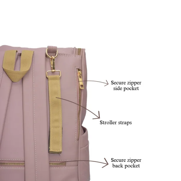 Rose Elan Vegan Diaper Backpack - Image 8