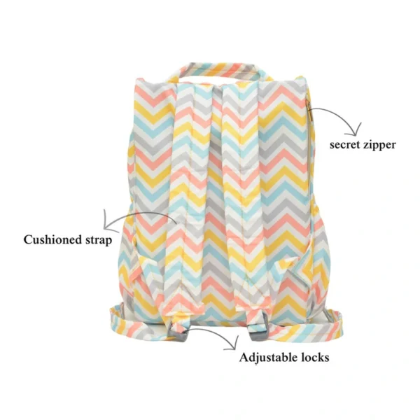 Rainbow Zig Diaper Backpack - Image 5