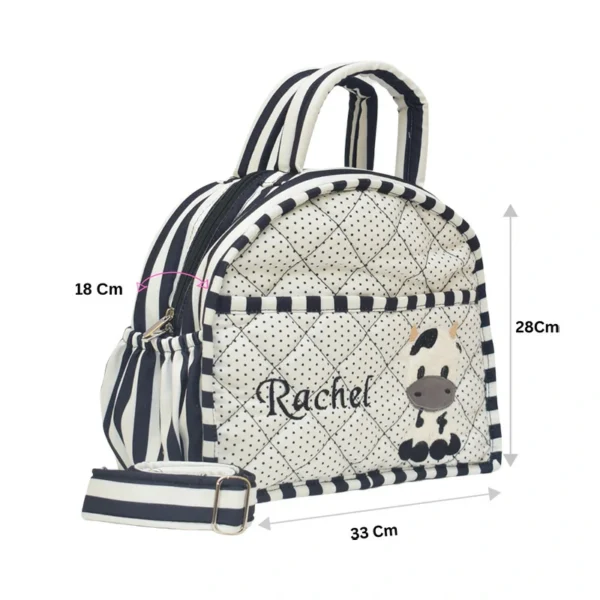 Baby Cow Quilted Diaper Bag - Image 4