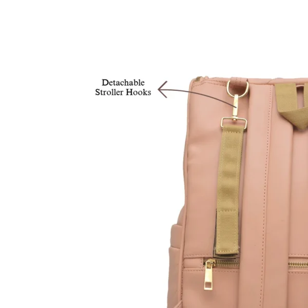 Peach Blossom Vegan Diaper Backpack - Image 7