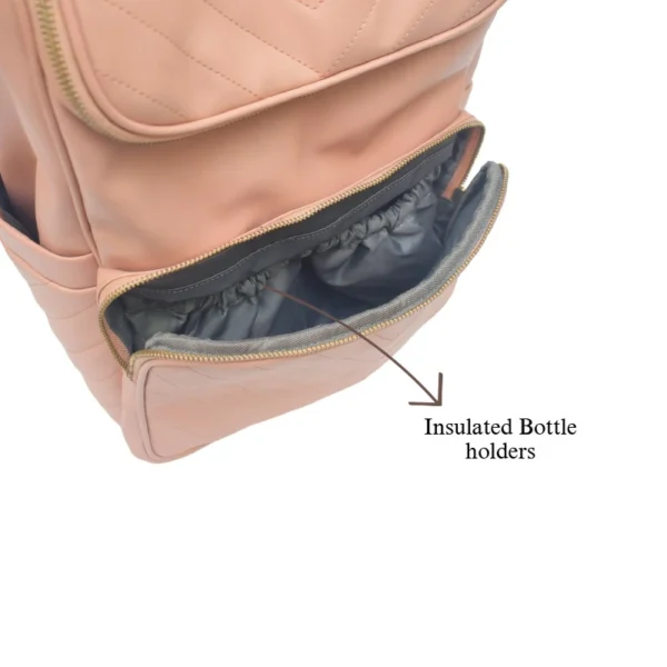 Peach Blossom Vegan Diaper Backpack - Image 3