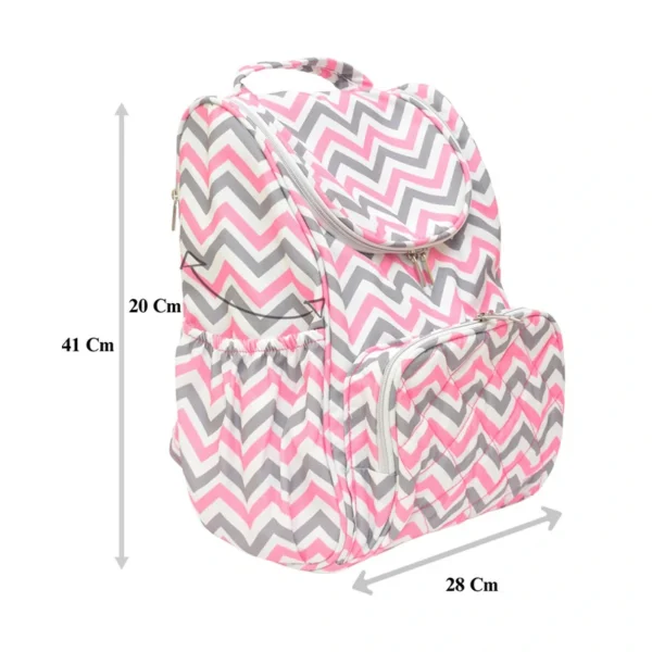 Pink Zig Diaper Backpack - Image 3