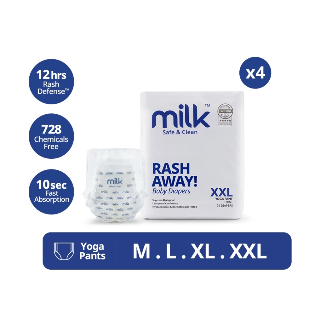 Milk Baby Diaper Yoga Pants ( XXL )- 24 Pcs - Image 7