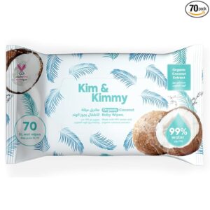 Kim & Kimmy - Organic Coconut Water Wipes, 70 counts