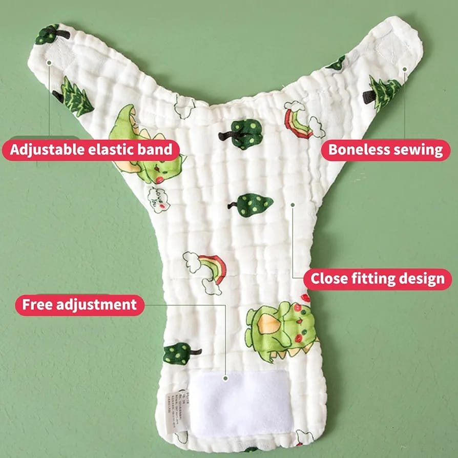 Muslin Cotton Velcro-Type Padded Training Underwear - Image 3