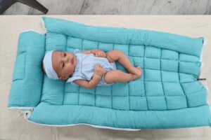 SoftNest - Premium Muslin Baby Nest cum Bed Set