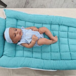 SoftNest - Premium Muslin Baby Nest cum Bed Set