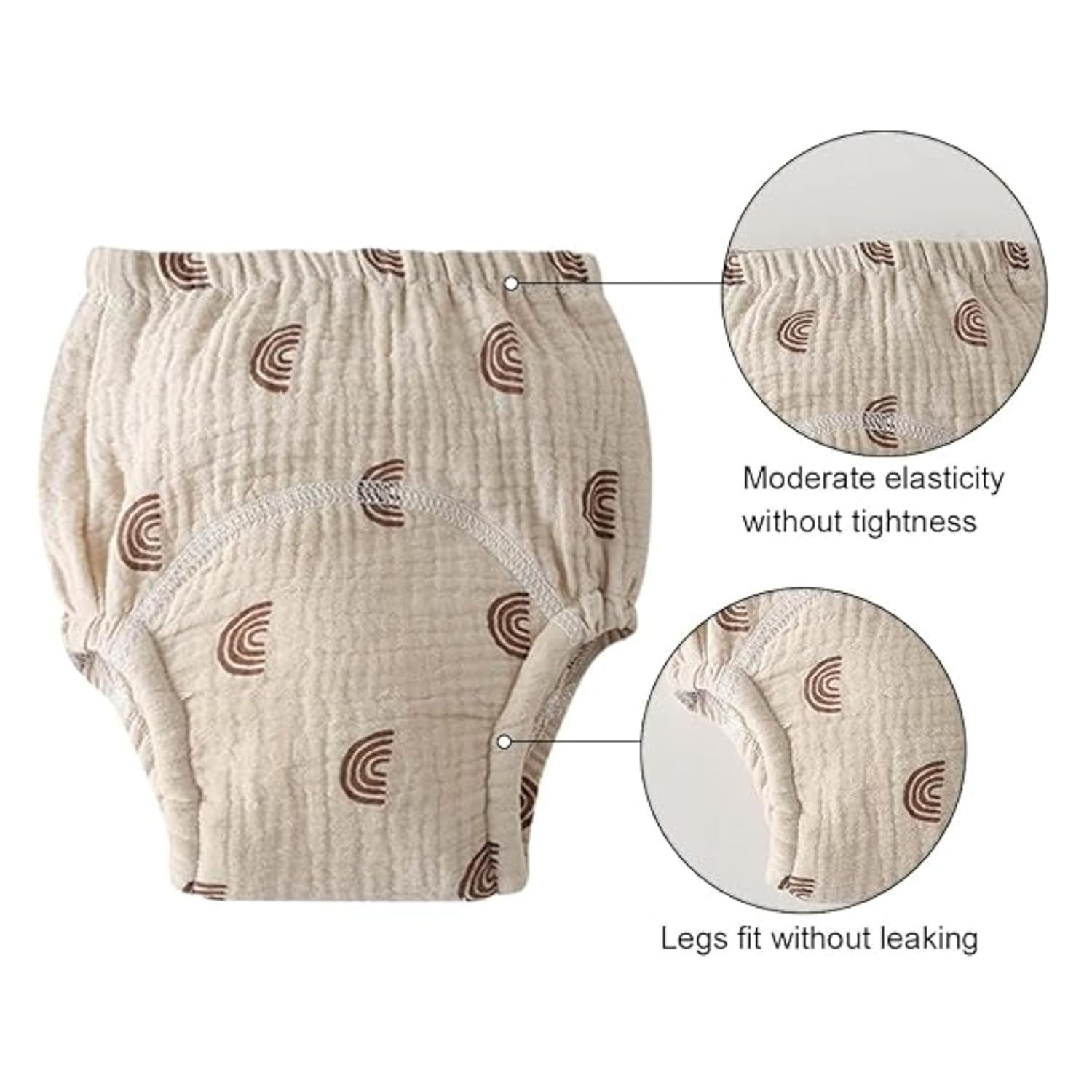 6-Layer Muslin Cotton Padded Underwear for Kids - Image 3