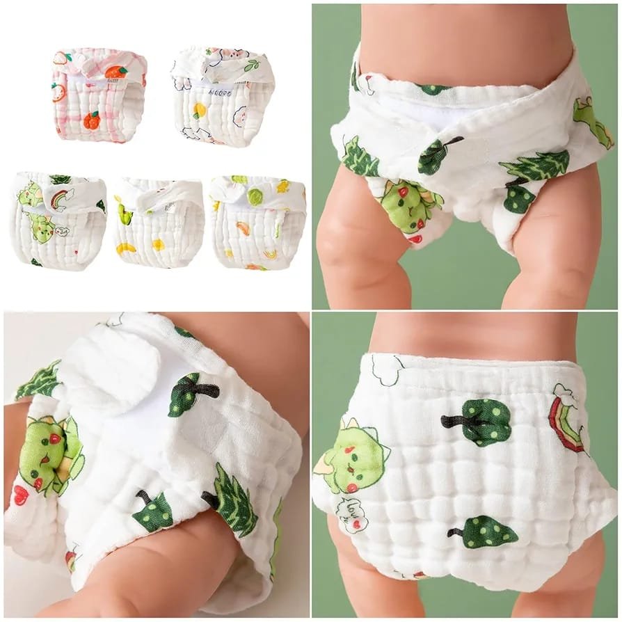 Muslin Cotton Velcro-Type Padded Training Underwear - Image 4