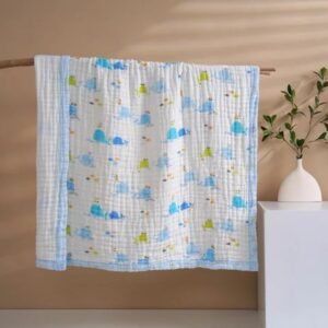 6 Layer Muslin Baby Blankets ( Dolphin )