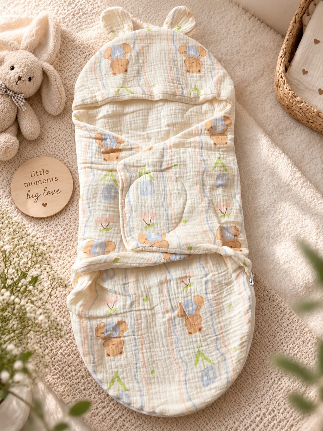Muslin Sleeping Bag( Bear )
