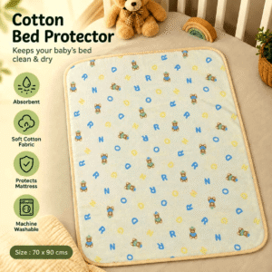 Cotton Baby Bed Protector (Alpha)