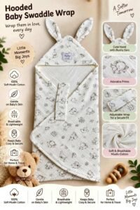 Hooded Swaddle | Baby Wrapper (Jumbo)