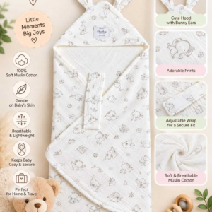 Hooded Swaddle | Baby Wrapper (Jumbo)