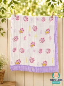 6 Layer Muslin Baby Blankets ( Lavender)